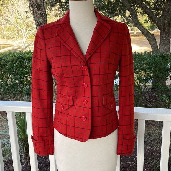 J. Crew Wool Classic Plaid Blazer